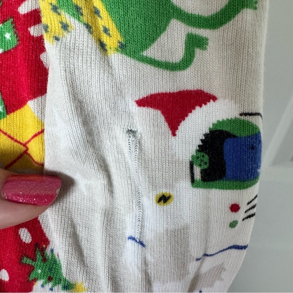 Hanna Andersson Christmas Monster Pajama Pants Size 6-7 100% Organic Cotton - Picture 5 of 8